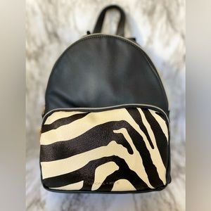 Kendall + Kylie Zebra Backpack (With Gold Accents)